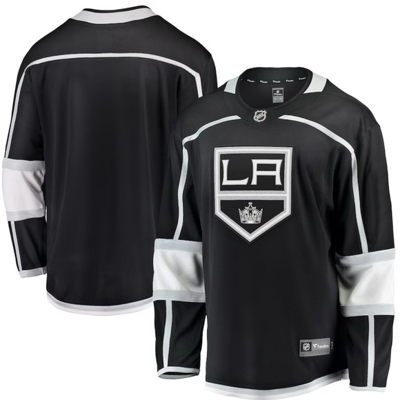 Los Angeles Kings Fanatics Home Breakaway Jersey - Black.  NWT - Picture 1 of 3